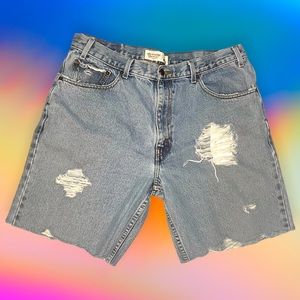 Vintage Levi’s Distressed Denim Shorts